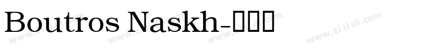 Boutros Naskh字体转换